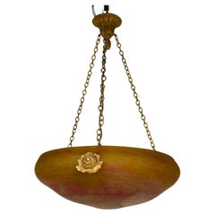 Daum Nancy Art Deco Pendant Lamp