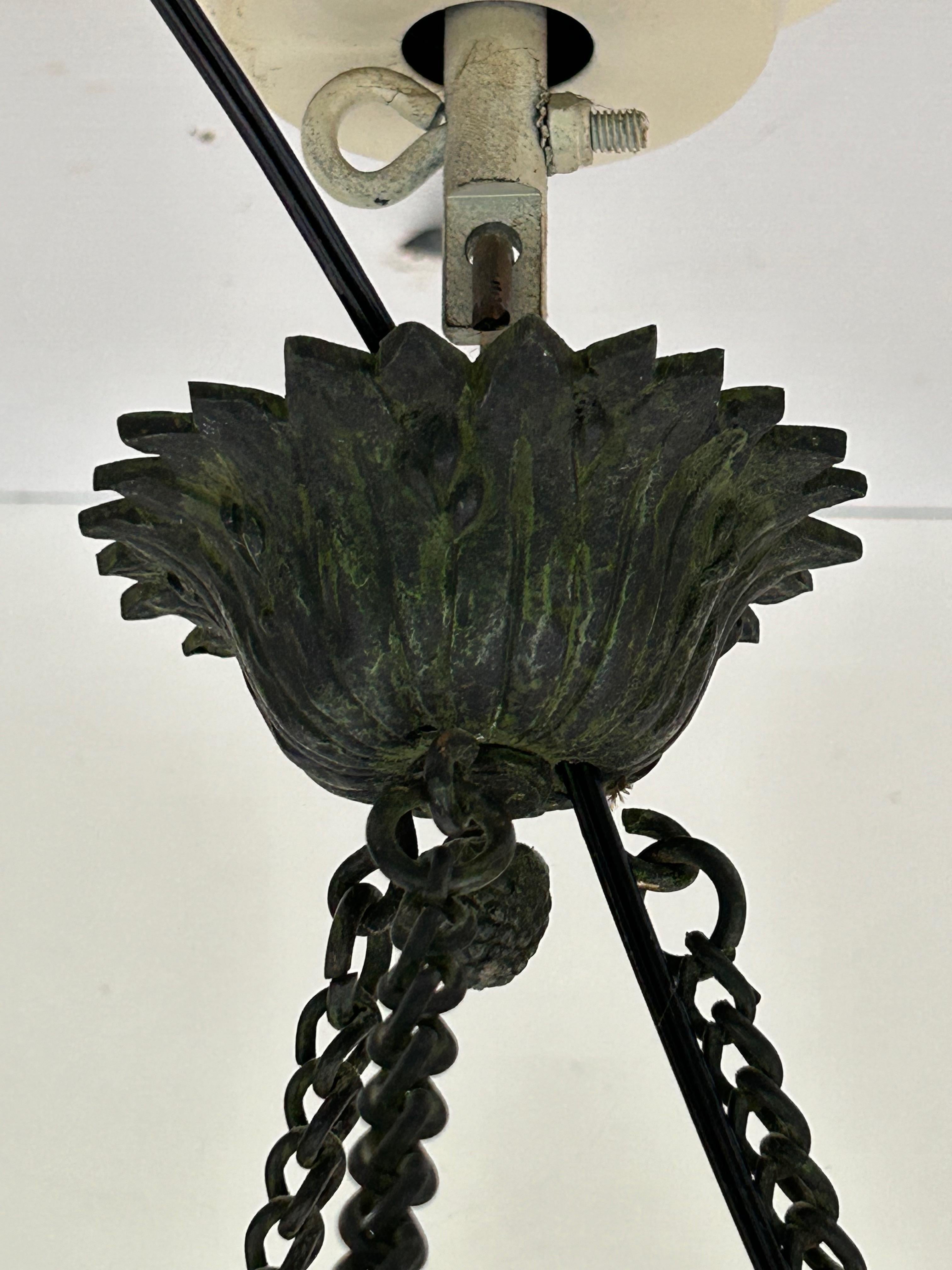 French Daum Nancy Art Deco Suspension For Sale