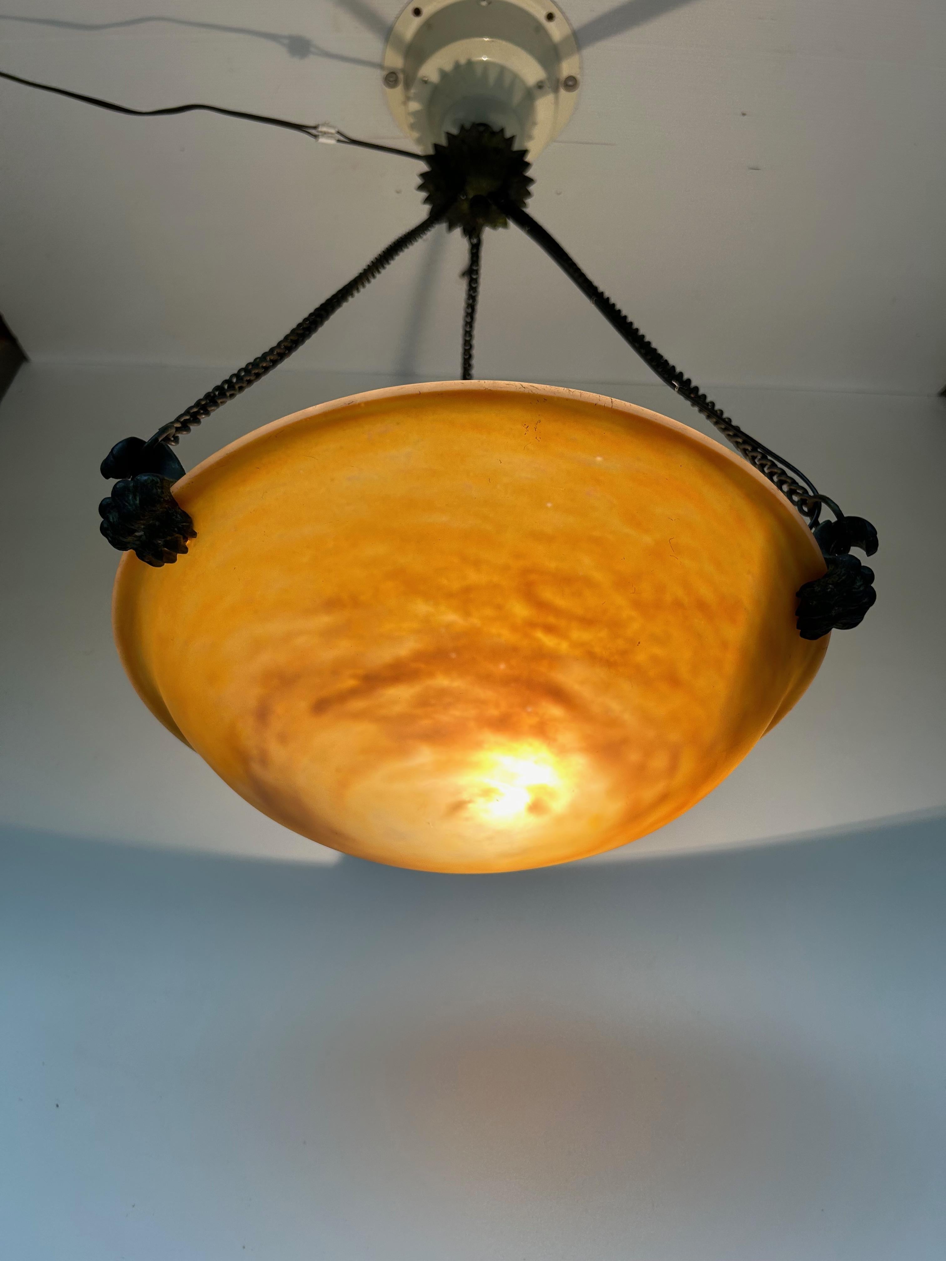 Daum Nancy Art Deco Suspension For Sale 2