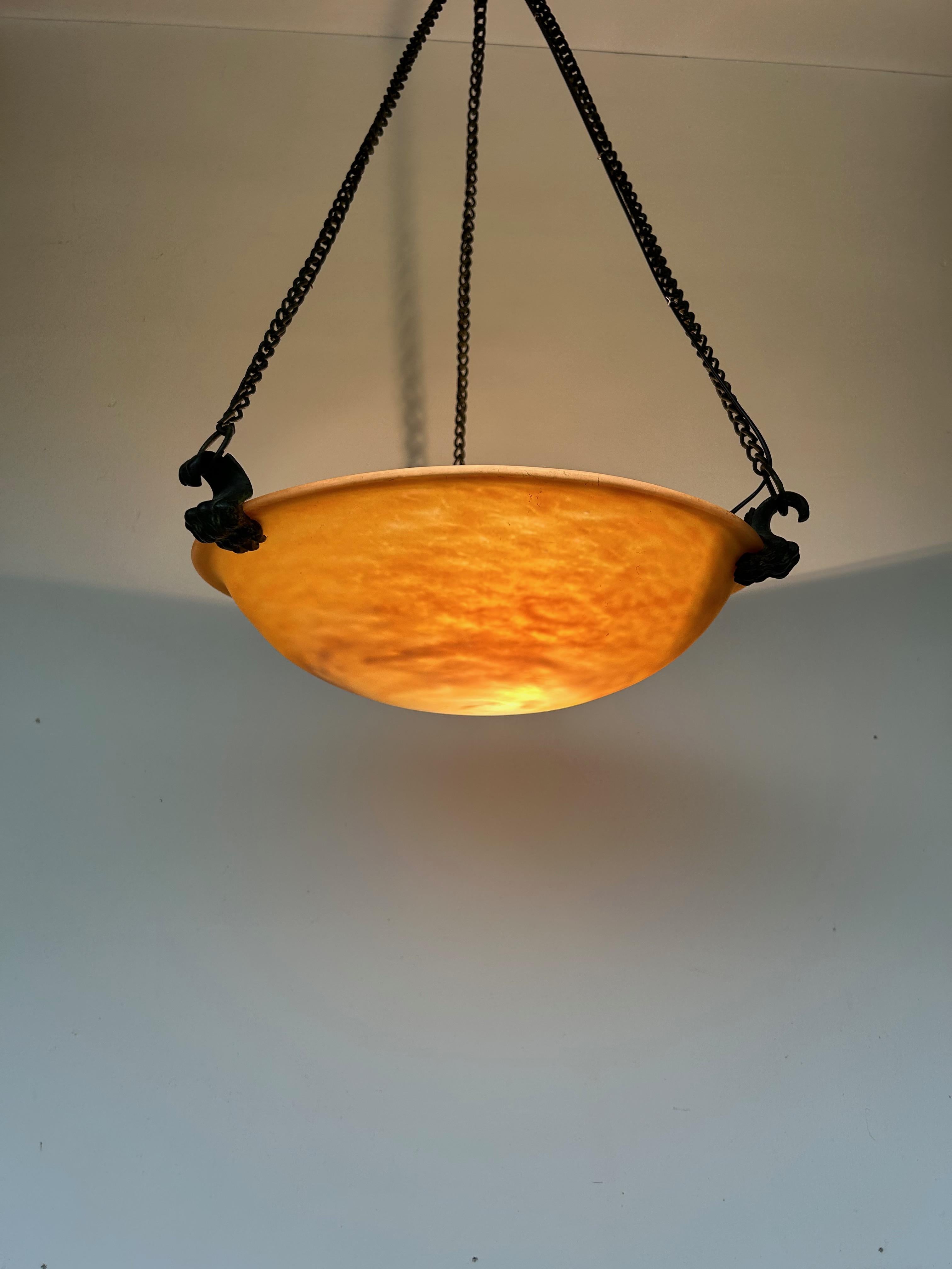 Daum Nancy Art Deco Suspension For Sale 3