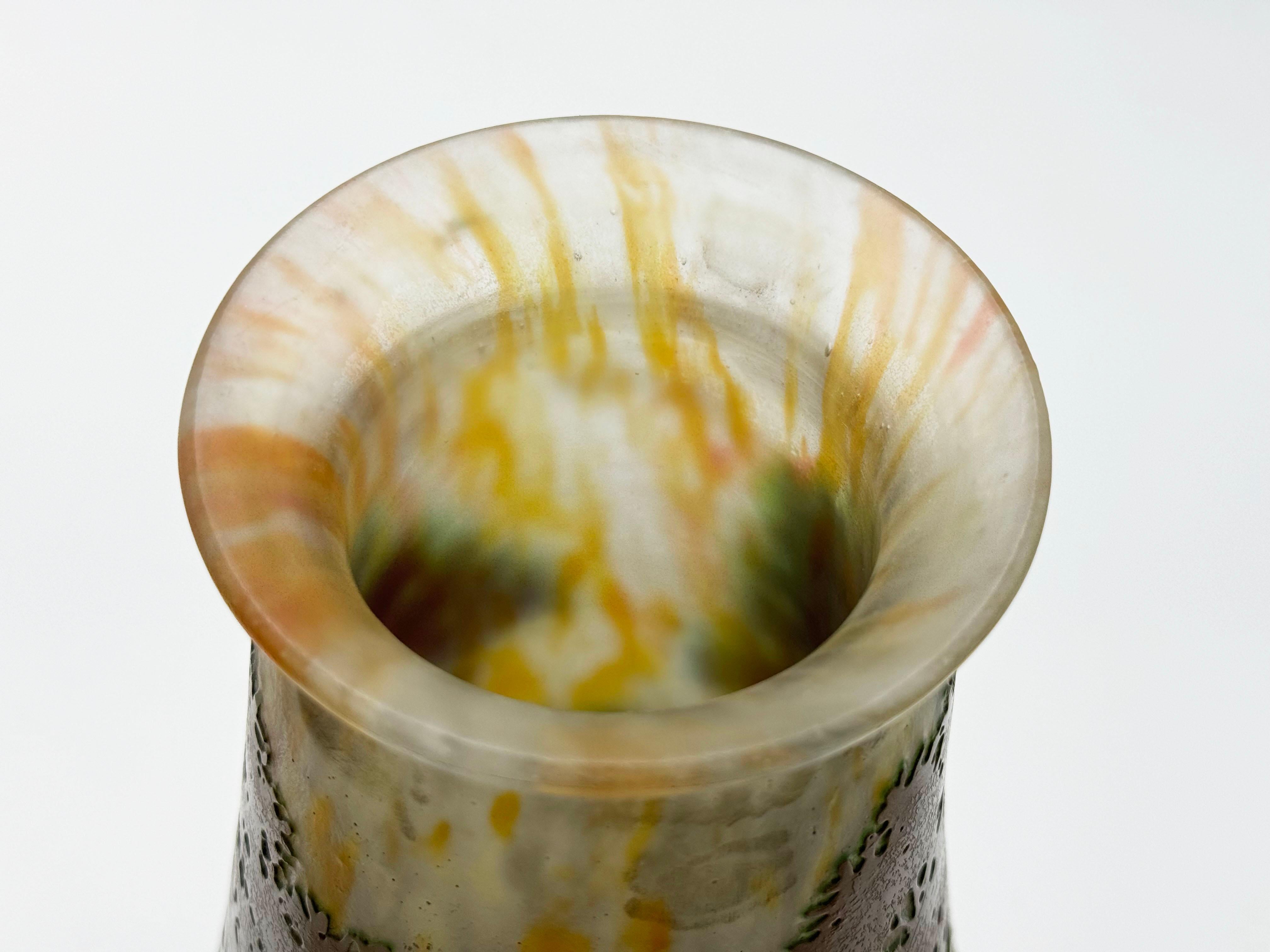 Art déco-Vase von Daum Nancy, 1930er-Jahre (Mitte des 20. Jahrhunderts) im Angebot