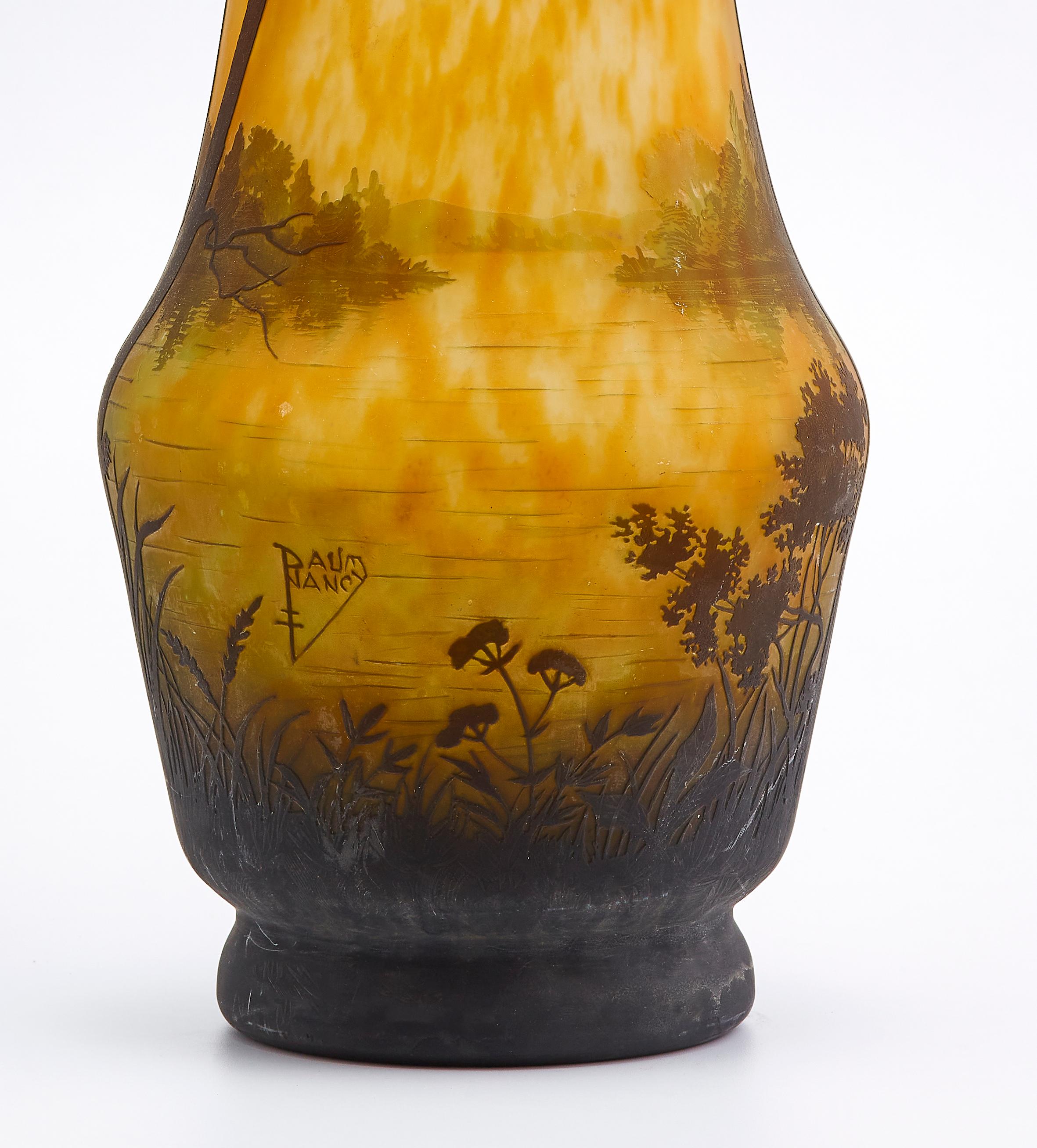 Art-déco-Vase von Daum Nancy im Zustand „Hervorragend“ im Angebot in Tel Aviv, IL