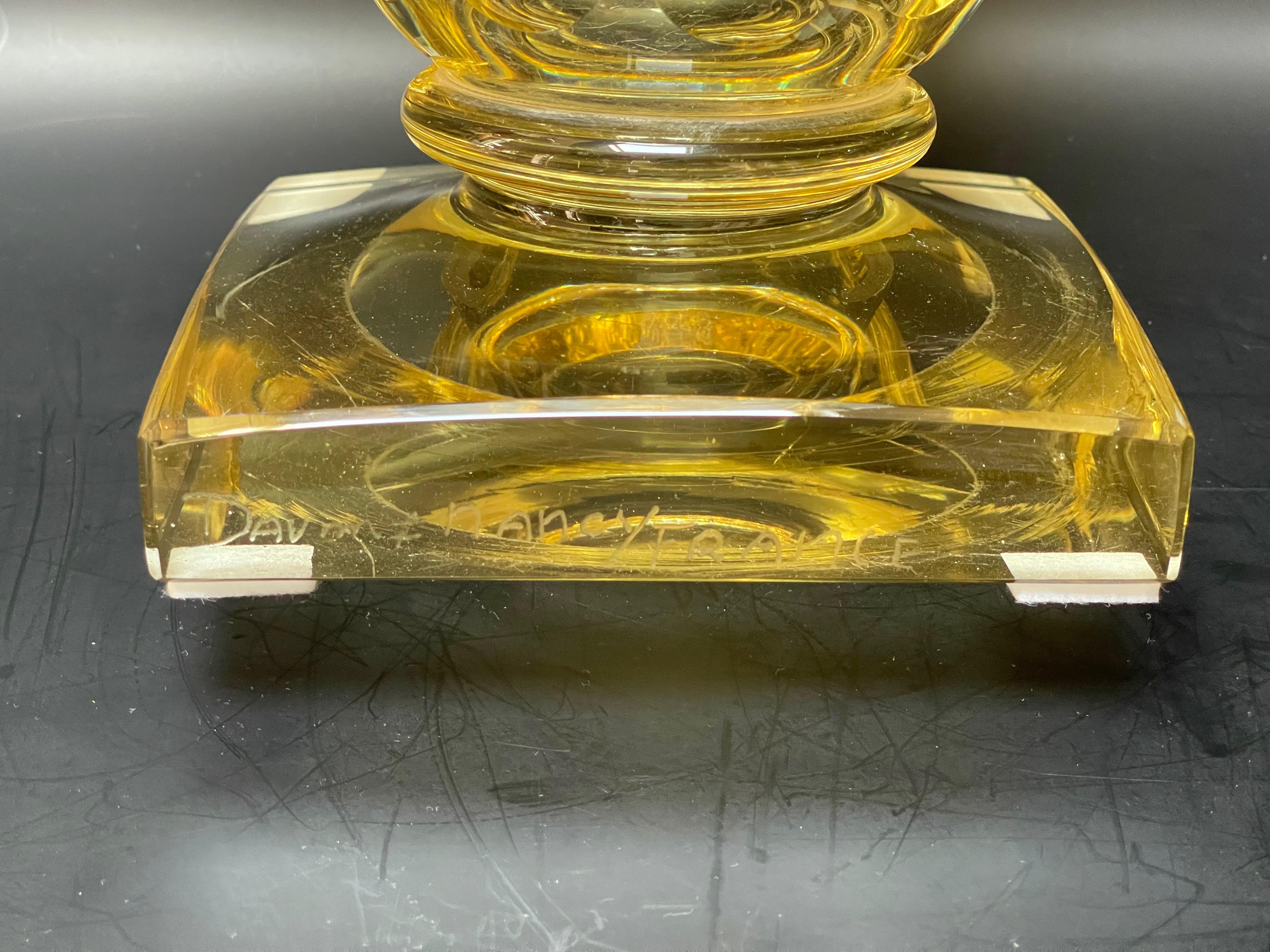 Glass Daum Nancy Art Deco Vase