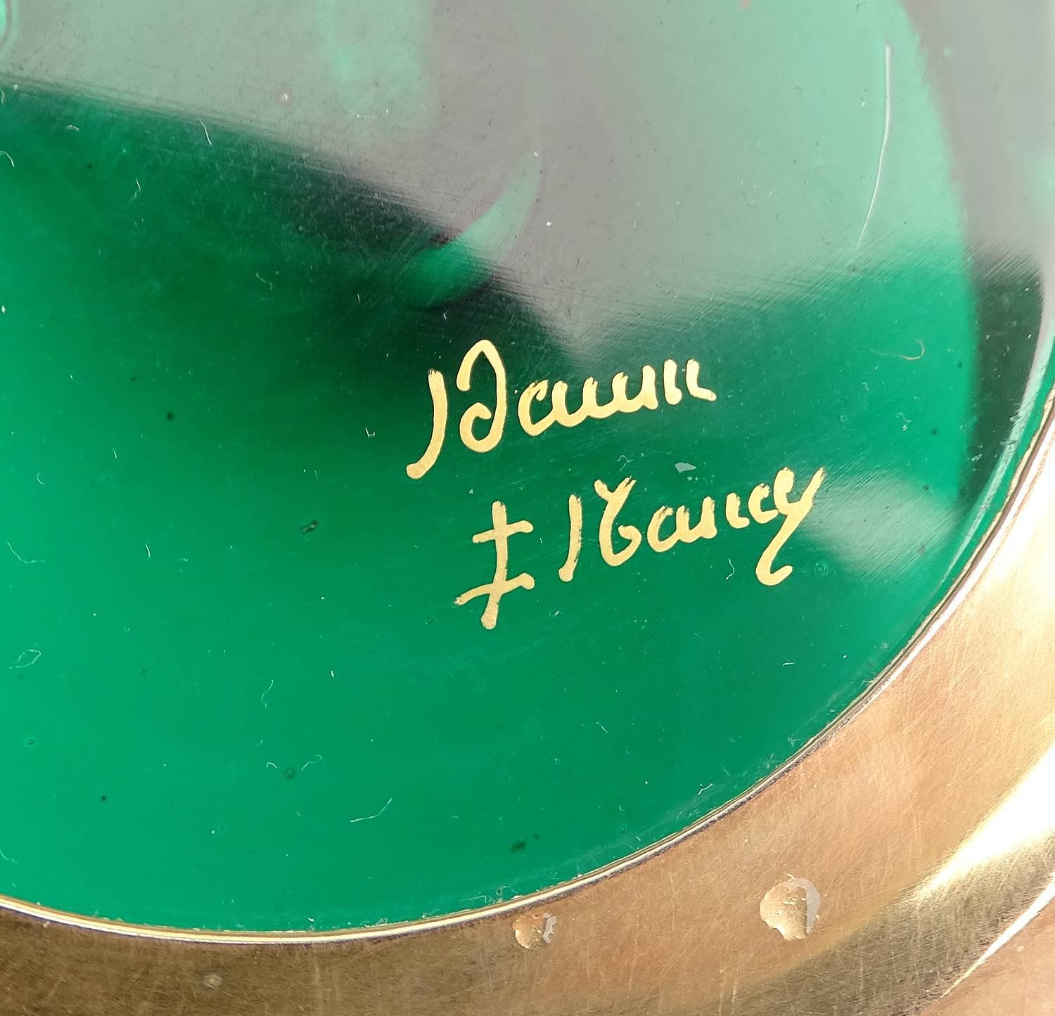 1930s Art  Deco Daum Nancy Glass Bowl, Silver Overlay  For Sale 3