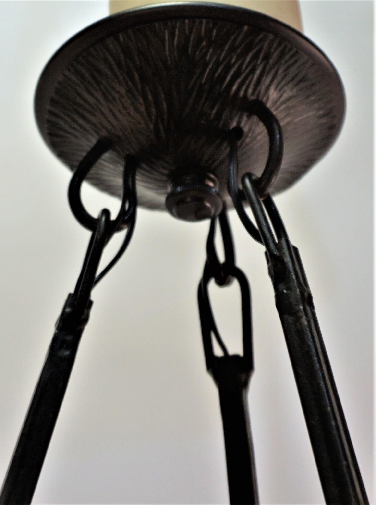 Daum Nancy Art Nouveau Chandelier 1