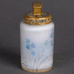 Daum Nancy, Art Nouveau. « Myosotis » Scent Bottle, circa 1900