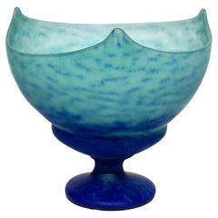Daum Nancy Art Nouveau Pedestaled Coupe Vase