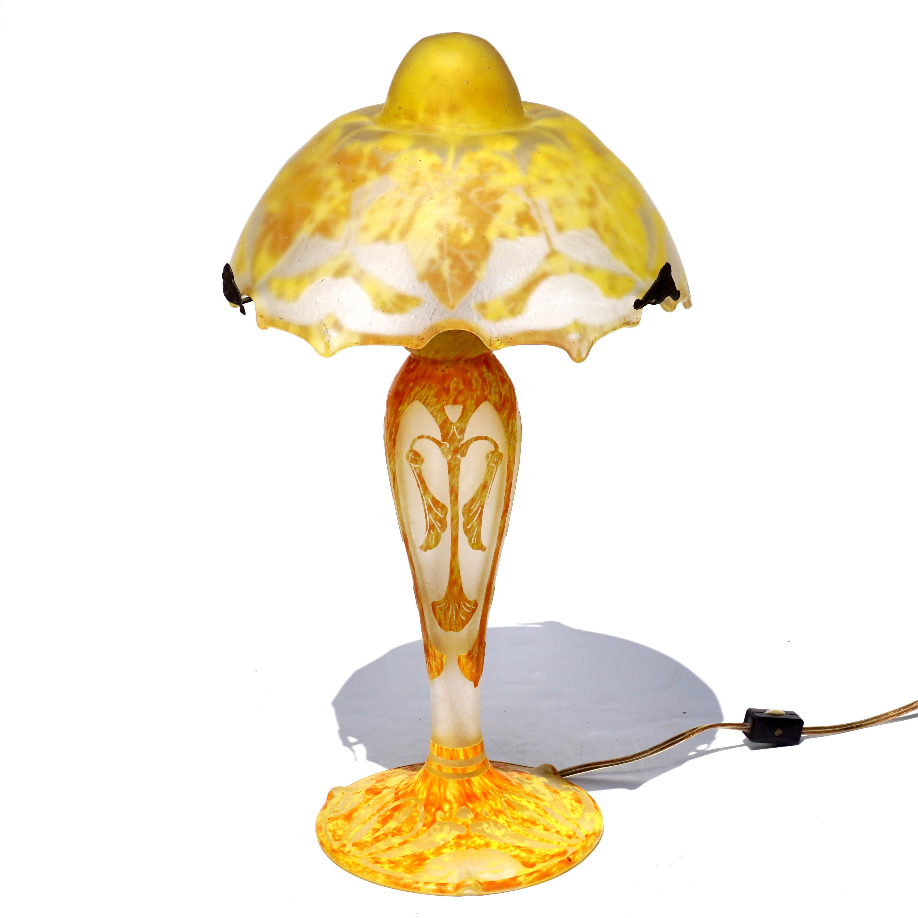 lampe daum art deco