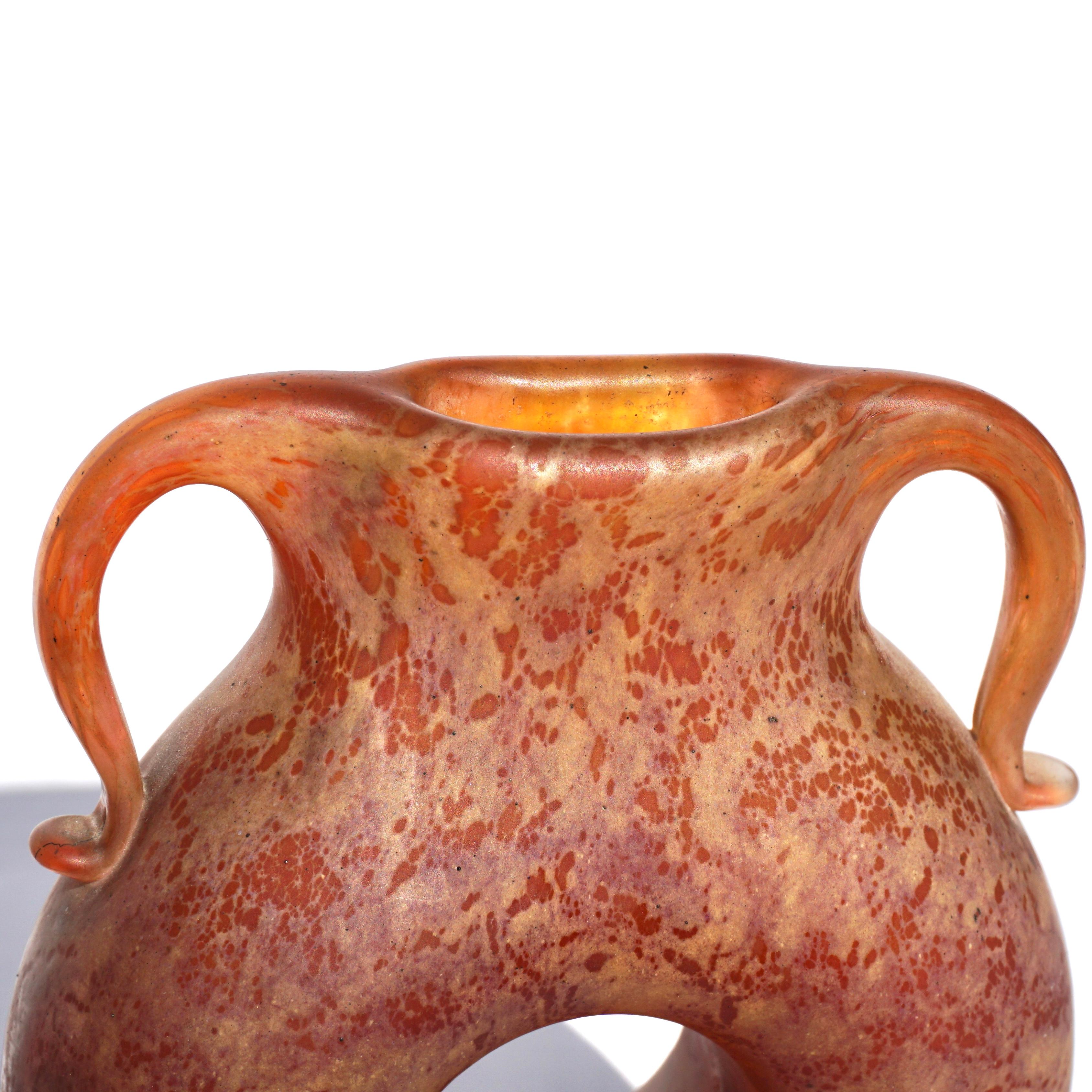 Art Glass Daum Nancy Art Nouveau Vase For Sale