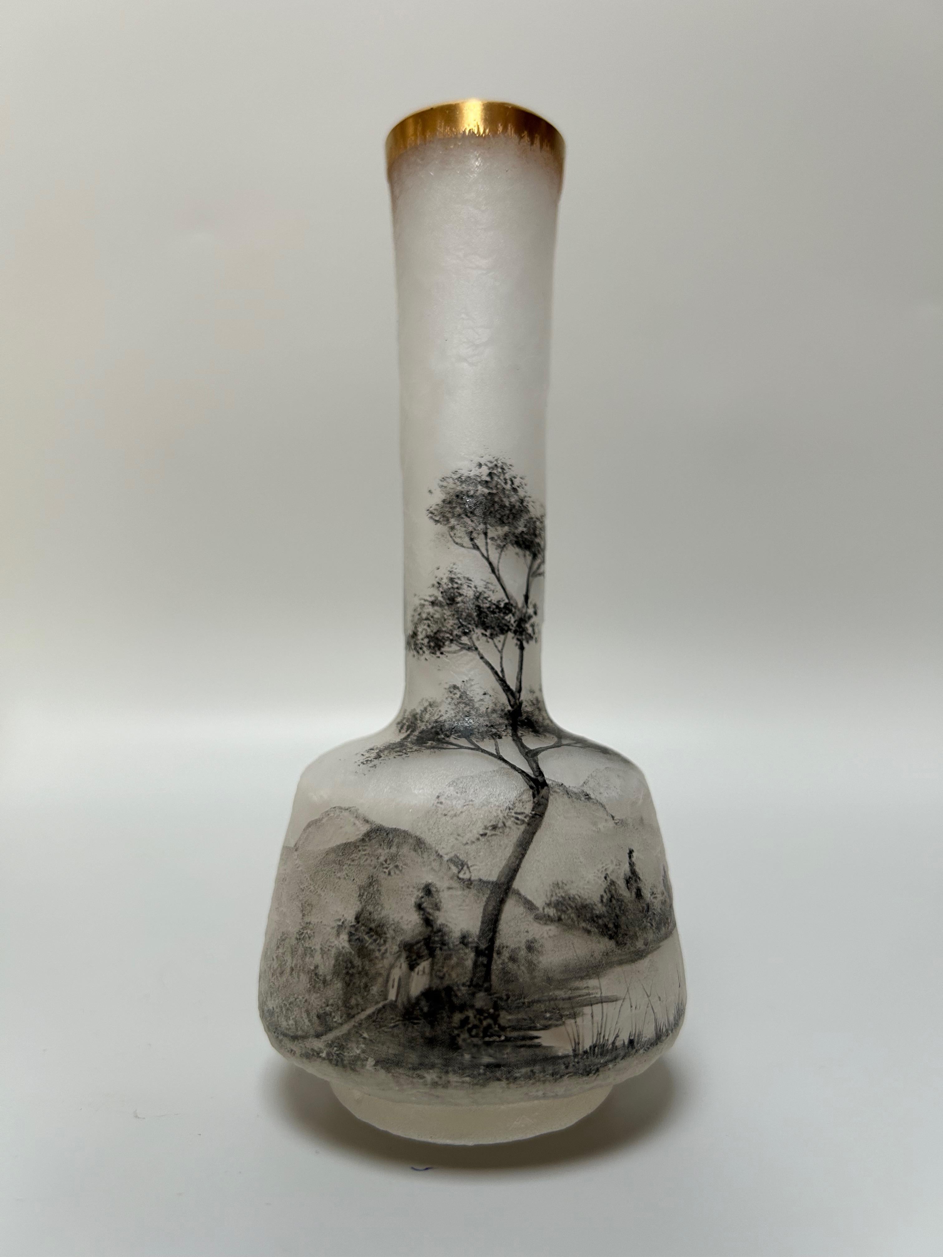 Daum Nancy Jugendstil-Vase (Glas) im Angebot