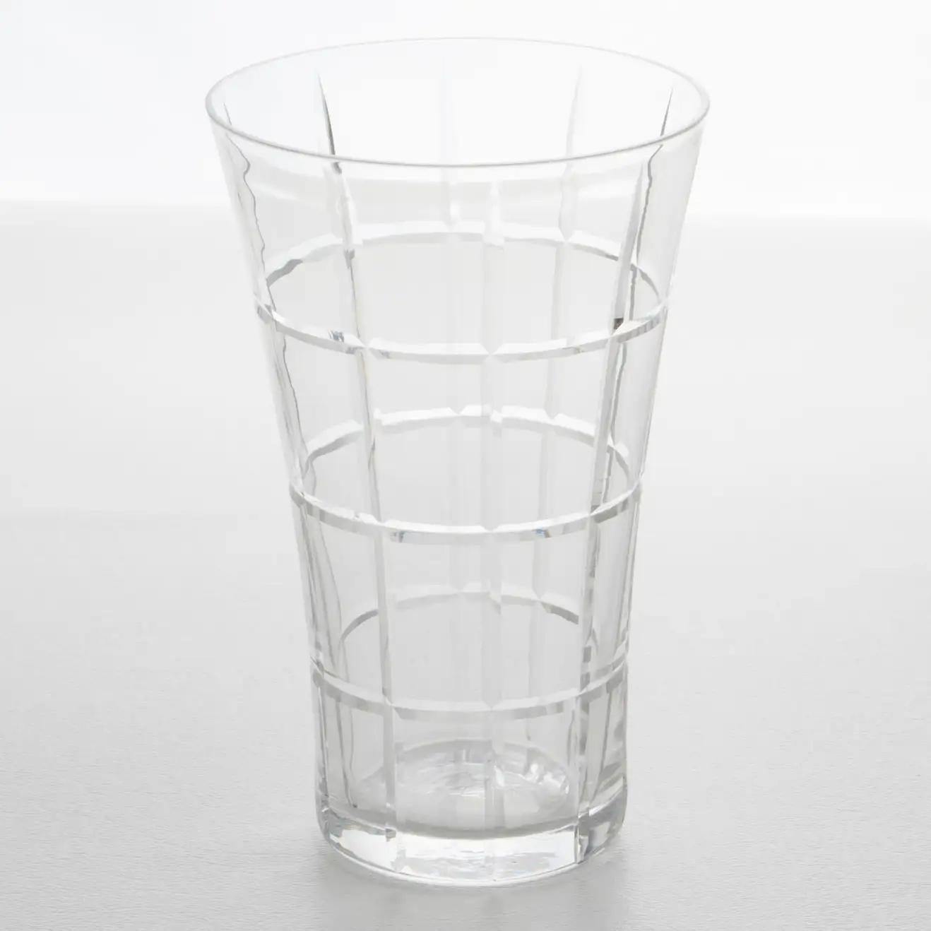 Daum Nancy Barware Crystal Tumbler Glasses Set, 9 Pieces For Sale 10