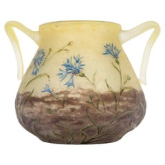 Used Daum Nancy, "Bleuets" Vase, 1901
