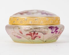 Daum Nancy Bonbonnière "Cyclamens" um 1898