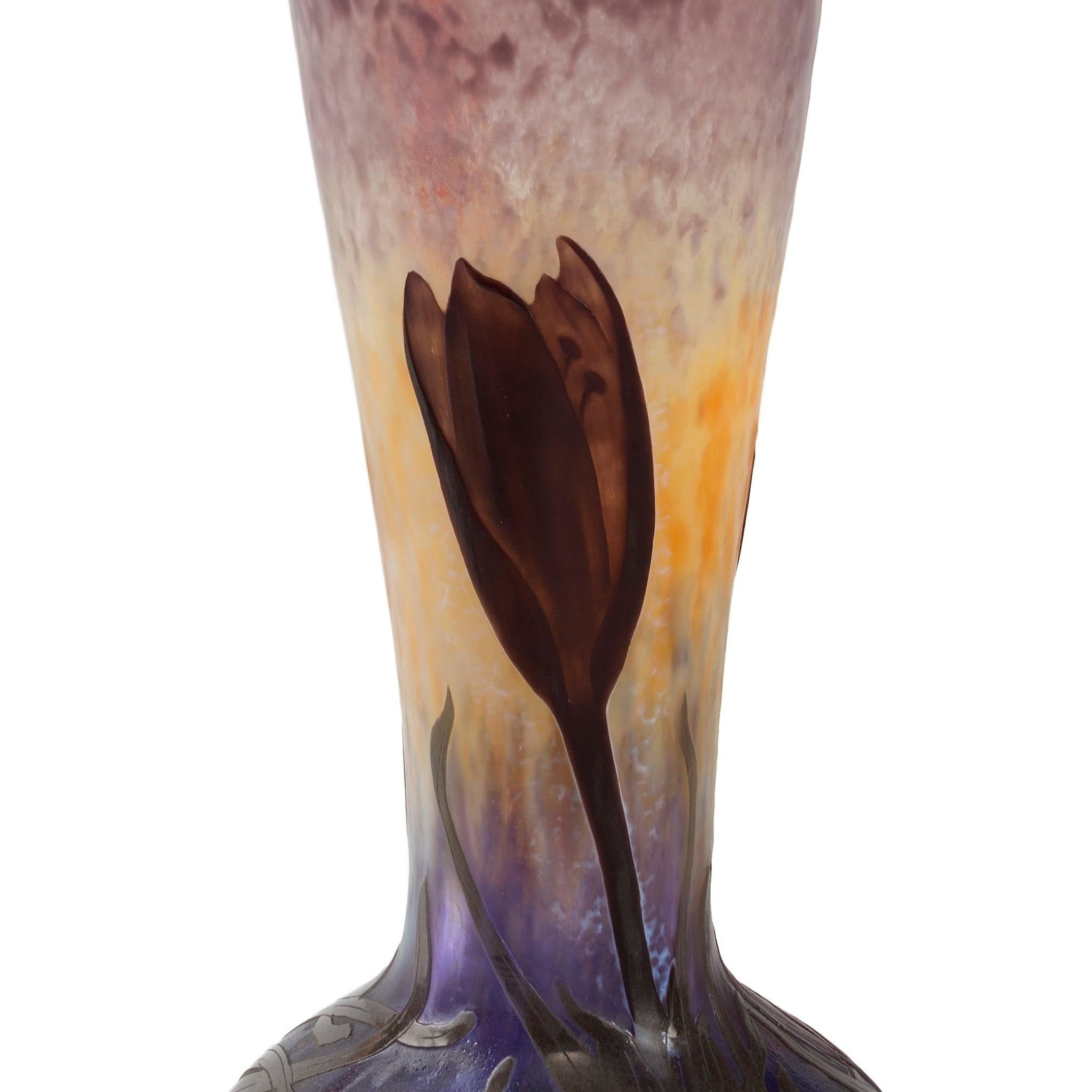 Daum Nancy Cameo and Martelé Glass 