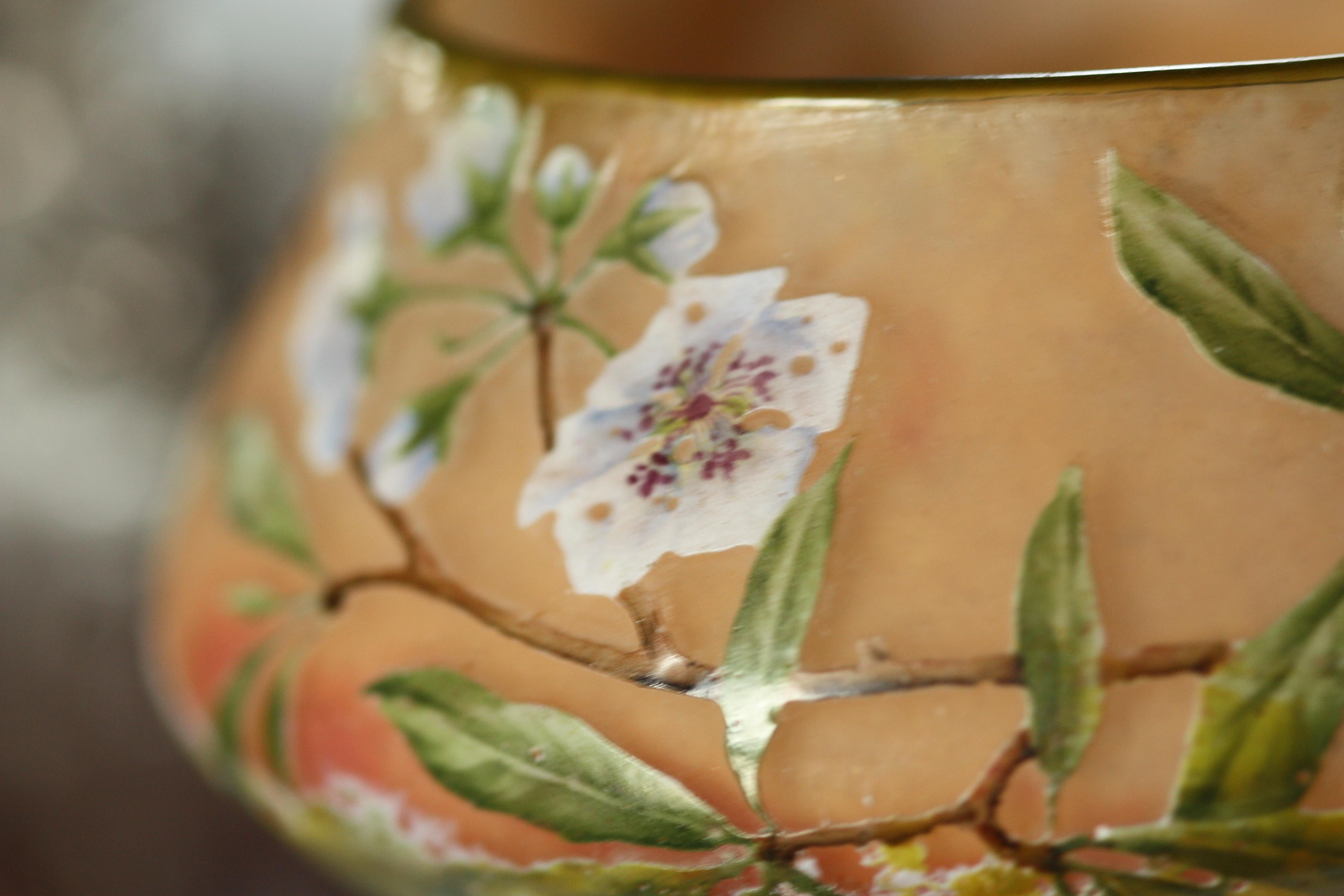 Daum Nancy Cameo Glass Vase For Sale 2
