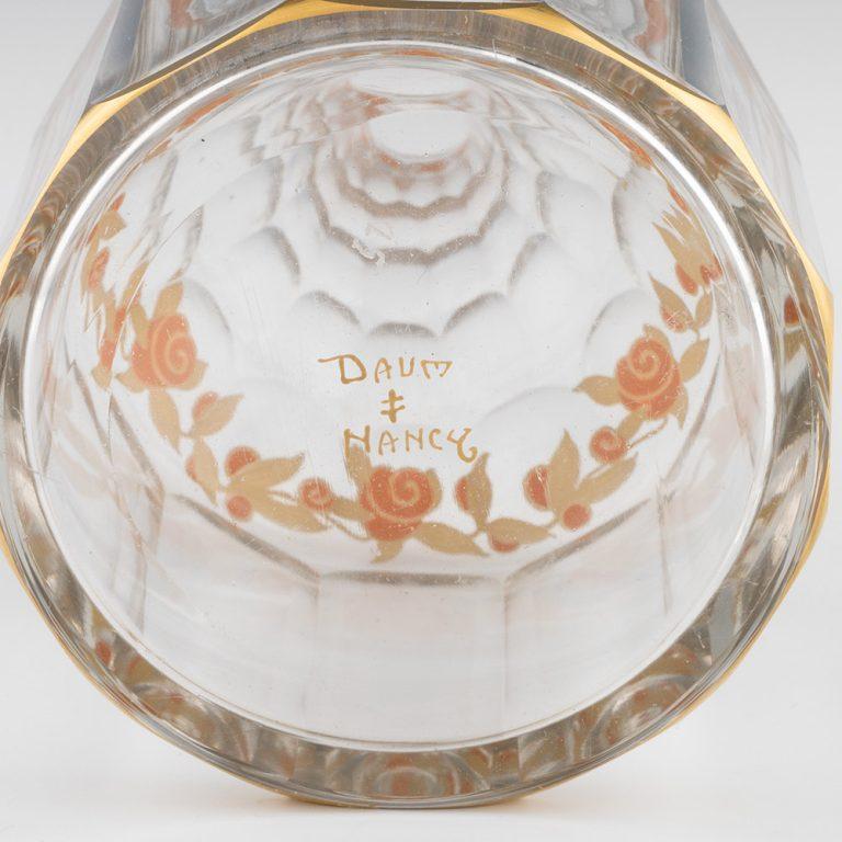 Daum Nancy Dekanter und Schnapsgläser um 1910 im Angebot 3