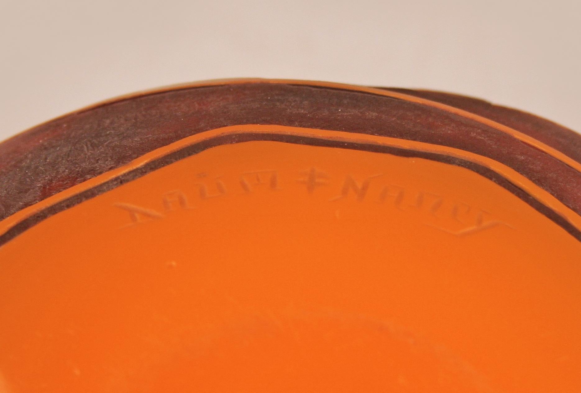 Emaille-Glas von Daum Nancy (Frühes 20. Jahrhundert) im Angebot