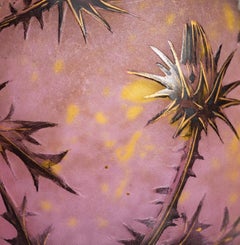 Daum Nancy Enameled and Internally Decorated Glass Vase, "1914"