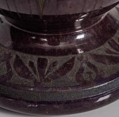 Daum Nancy Enamelled and Internally Decorated Glass Vase