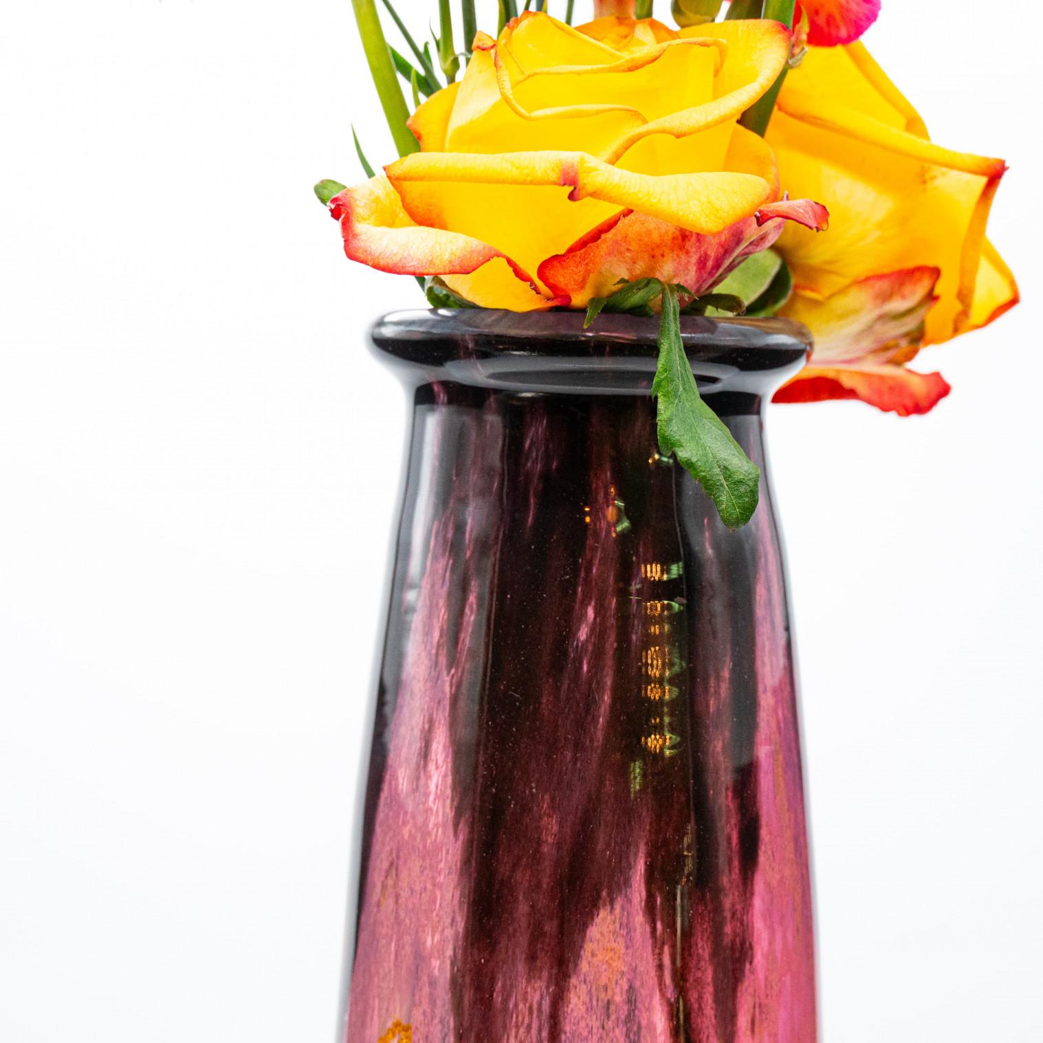 Dipinto a mano Daum Nancy, Grande Vaso Exquise, Pâte de Verre, Colore rosa, Francia, 1890 in vendita