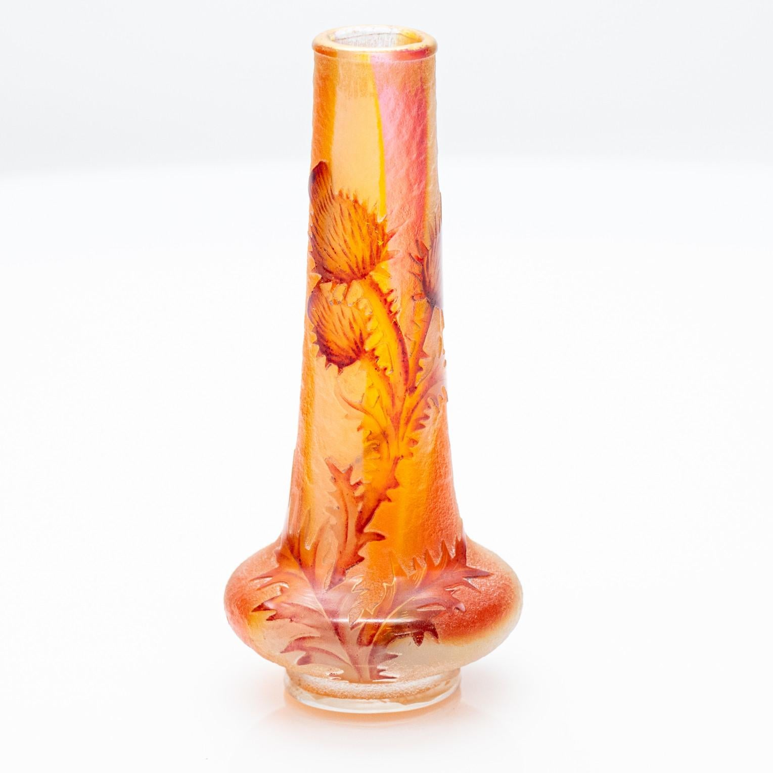 Daum Nancy, Exquise Jarrón Pequeño Pâte de Verre, Multicolor, Francia, 1870 en venta 4