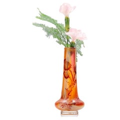 Daum Nancy, Exquise Petit Vase Pâte de Verre, Multicolore, France, 1870