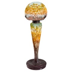 Daum Nancy "Fougères et Arbres" Table Lamp