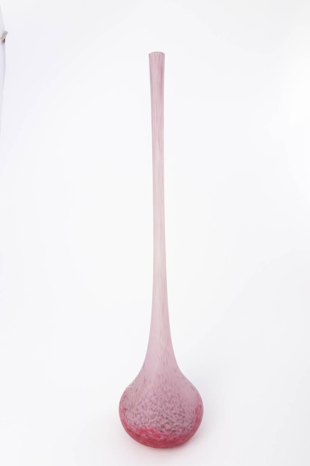 Daum Nancy France Art Glass Art Deco Stick Vase 3