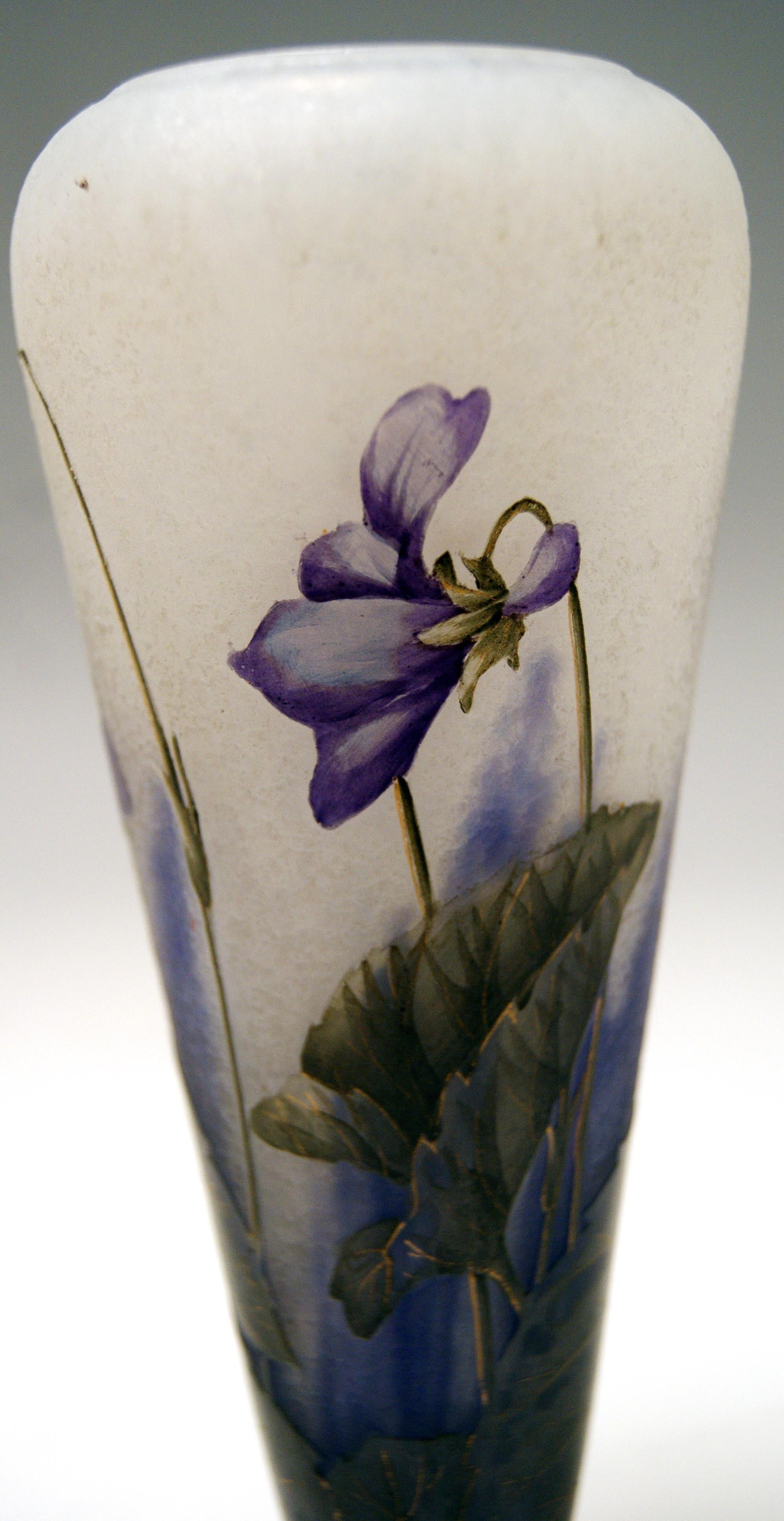 daum nancy vase violets
