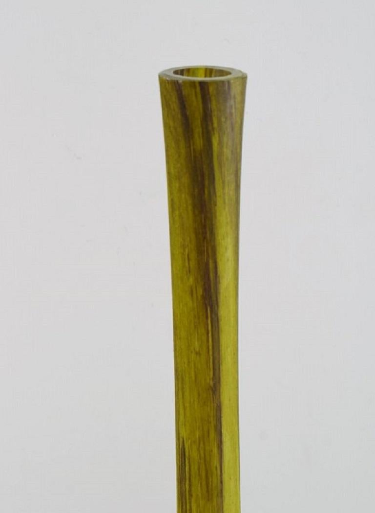 Daum Nancy, Francia, Colossale vaso da terra Art Nouveau in vetro artistico verde opaco in vendita 1