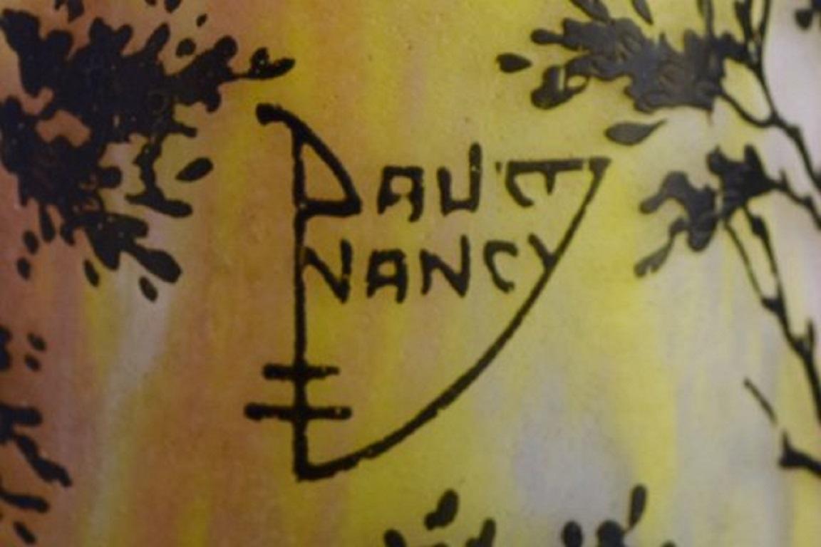 Daum Nancy, France. Colossal Floor Vase in Mouth-Blown Art Glass 2