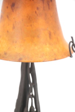 DAUM  Nancy - French Art Deco table lamp by Andre Delatte