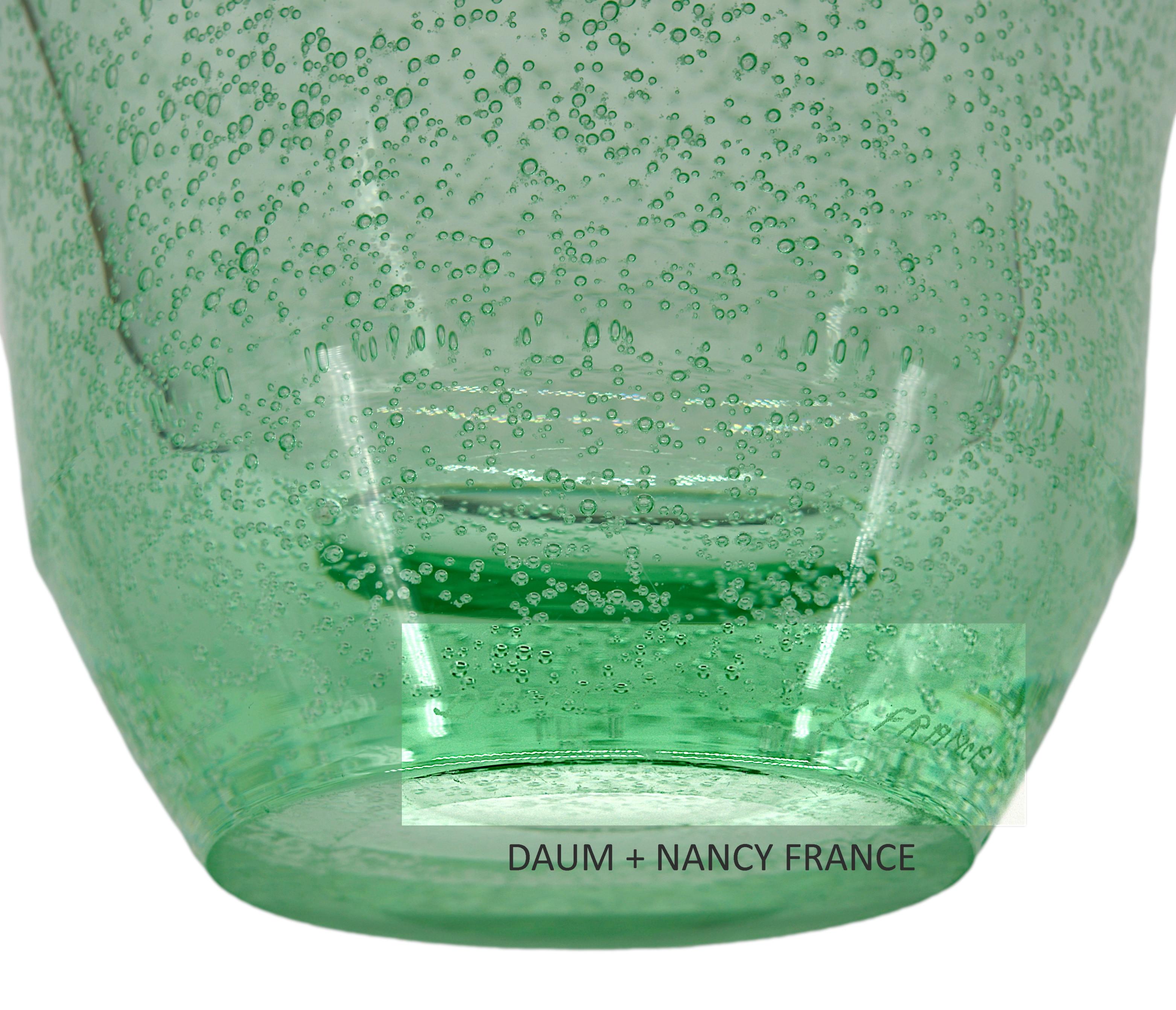 Art Glass Daum Nancy French Art Deco Vase, 1930s For Sale