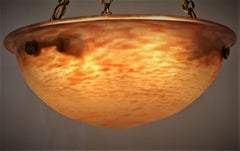 Lustre suspendu Art nouveau français Daum Nancy n° 2