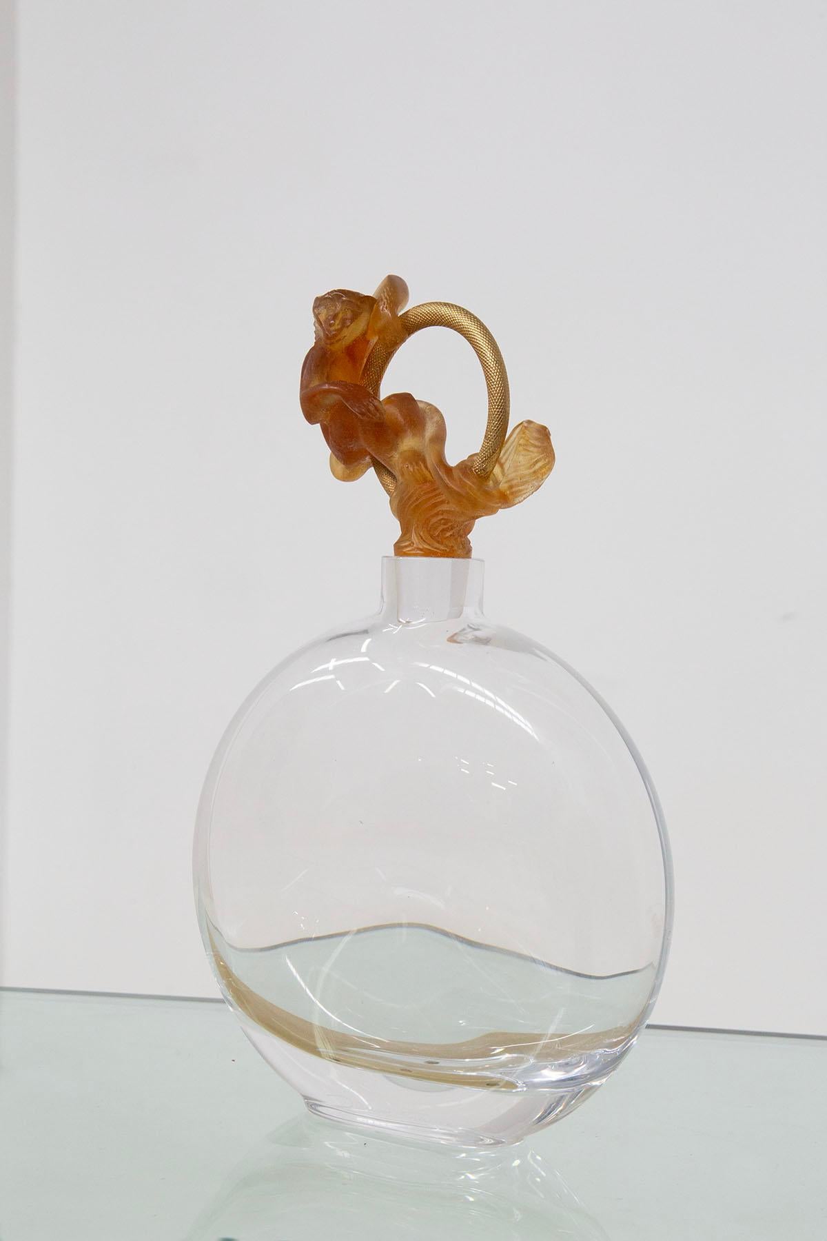Daum Nancy French Decorative Glass Vase In Good Condition For Sale In Milano, IT