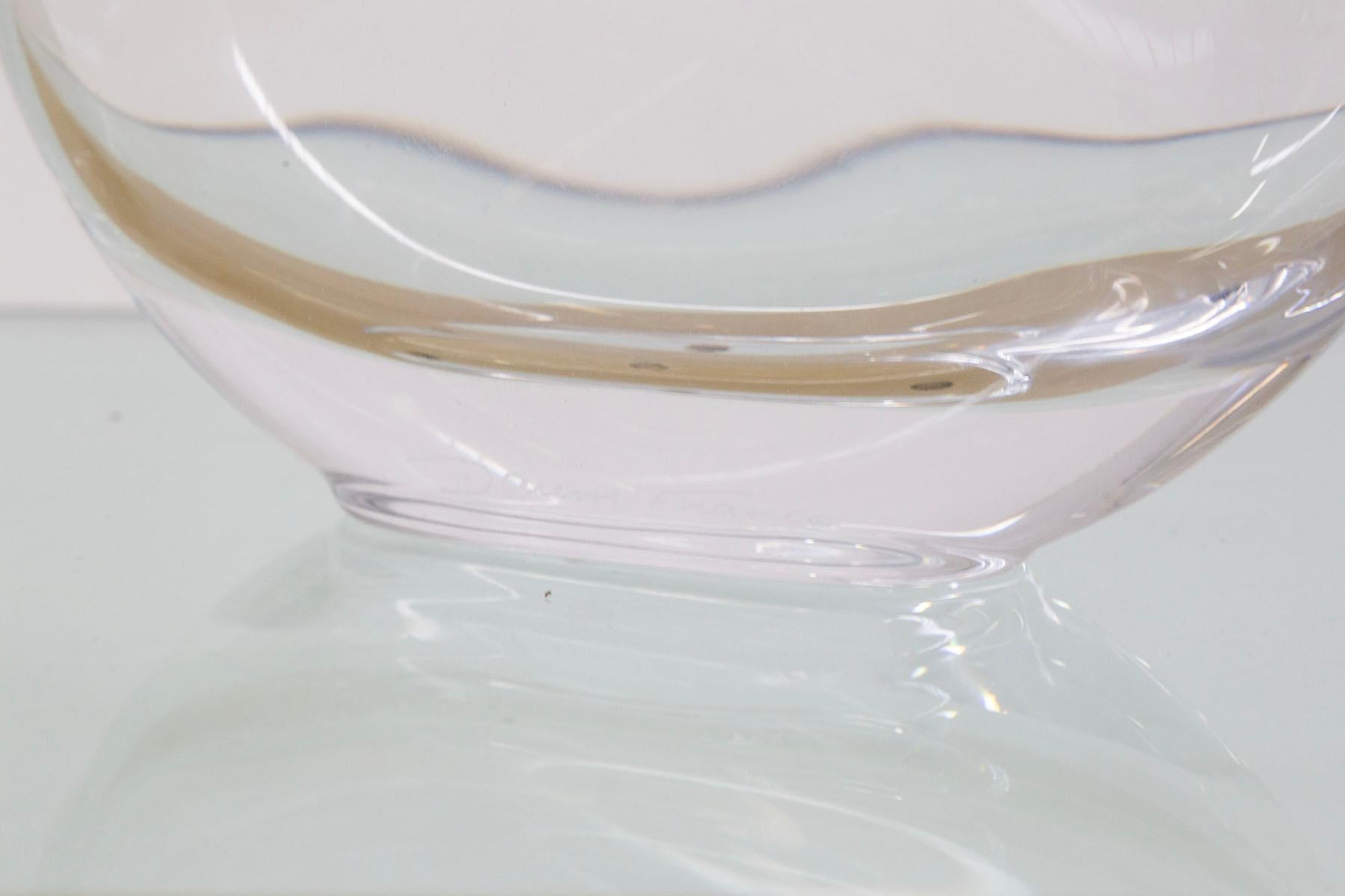 Daum Nancy French Decorative Glass Vase For Sale 1