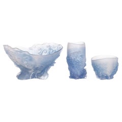Daum-Nancy Fruit Bowl And Two Vases