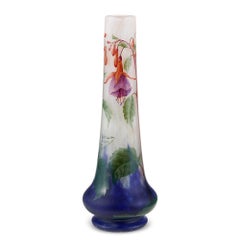 Daum Nancy Fuchsia Vase