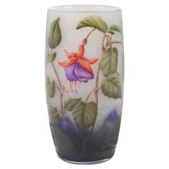 Antique Daum Nancy "Fushias" Cameo Vase