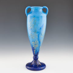 Daum Nancy Glass Vase With Gold Foil Inclusions, 1925-30