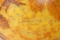 Daum Nancy - Important Hazelnut Ball Vase, Art Nouveau Glass
