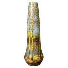 DAUM NANCY “landscape” vase