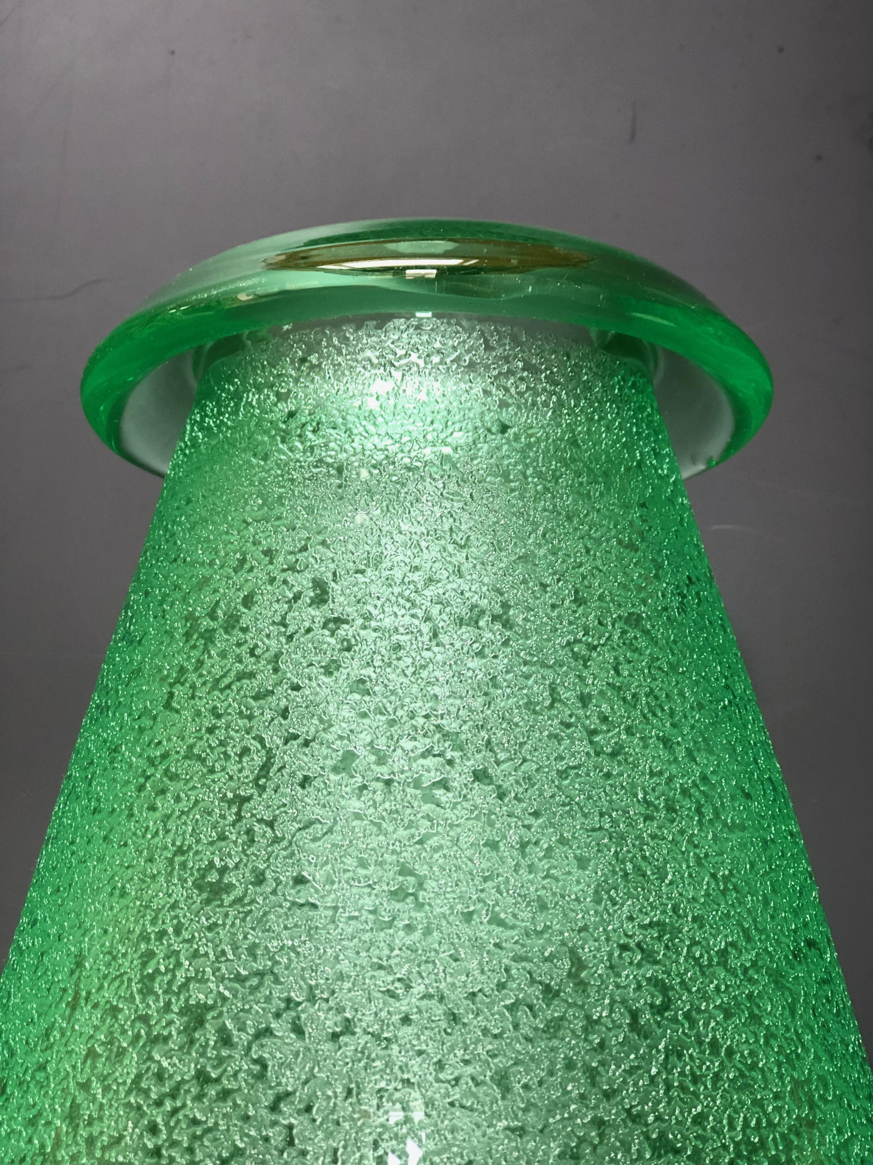 Glass Daum Nancy Large Acid Etched Art Deco Vase