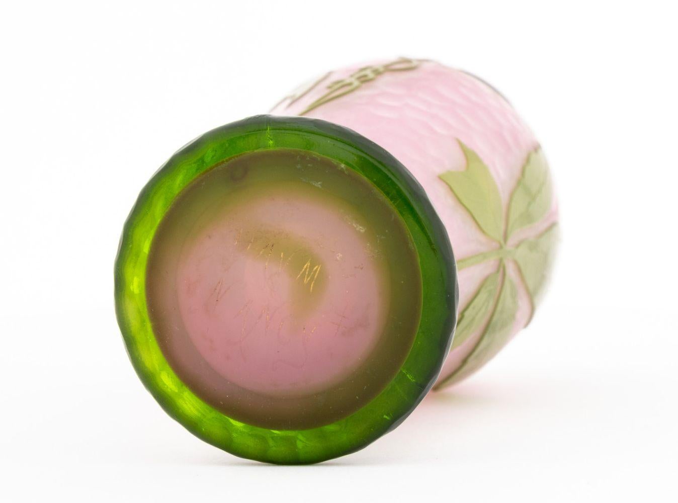 Daum Nancy Martele Ovoid Glass Vase, 1919-1923 in vendita 3