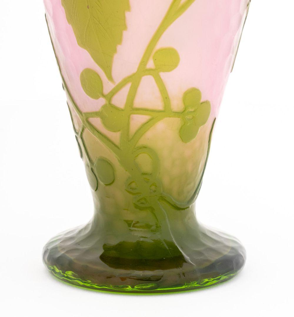 Art Nouveau Daum Nancy Martele Ovoid Glass Vase, 1919-1923 in vendita