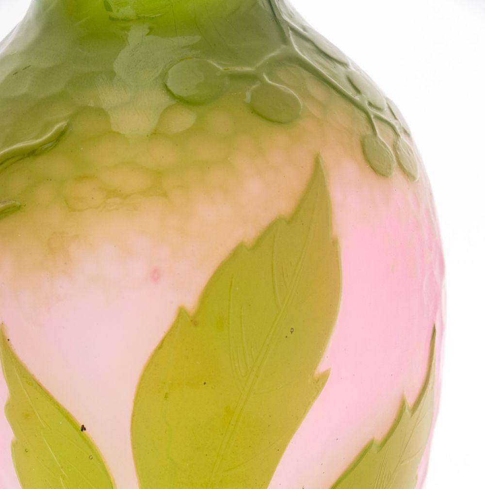 XX secolo Daum Nancy Martele Ovoid Glass Vase, 1919-1923 in vendita
