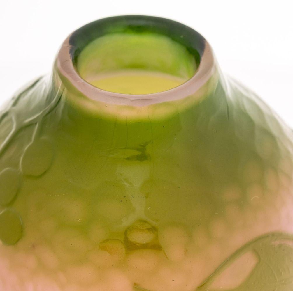 Daum Nancy Martele Ovoid Glass Vase, 1919-1923 in vendita 2