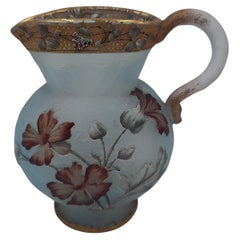Daum Nancy miniature enameled jug