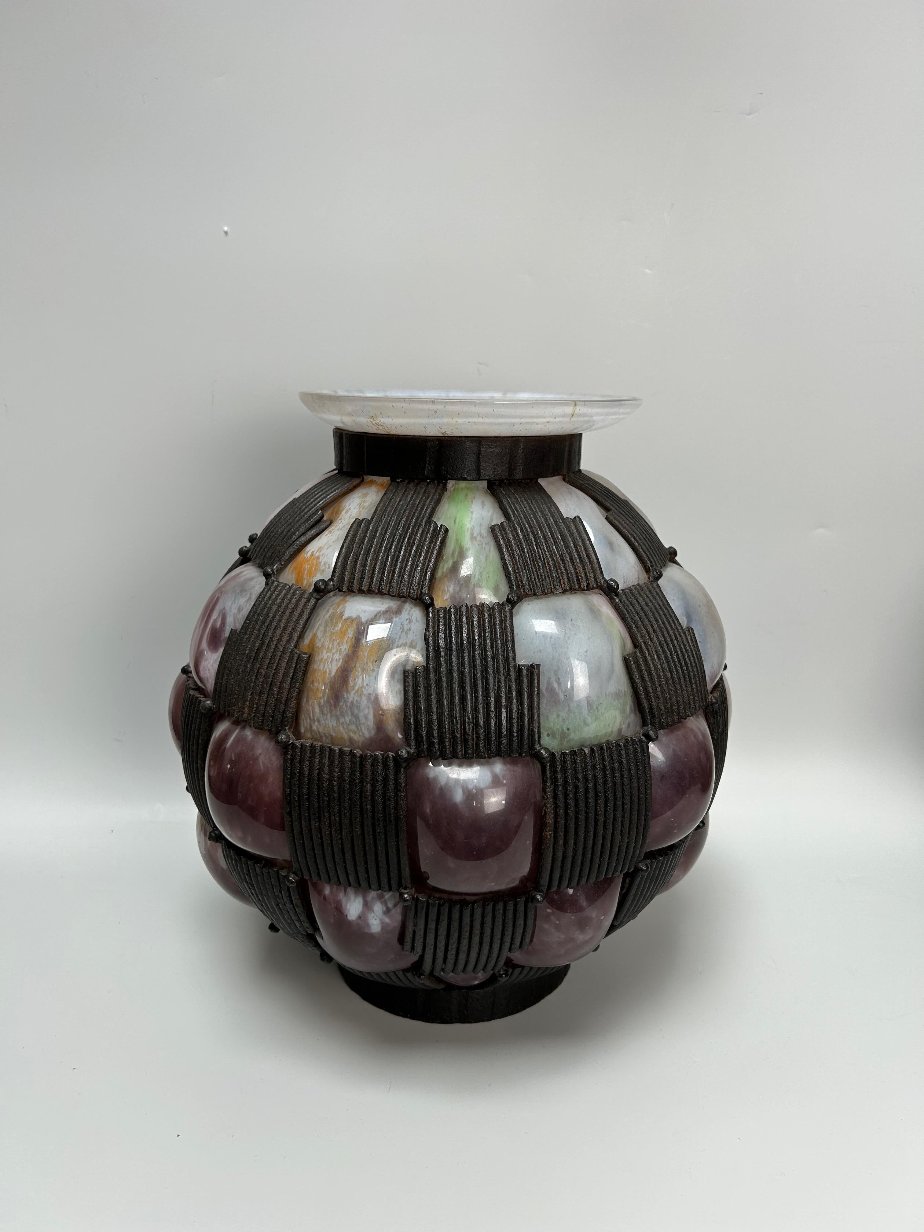 XX secolo Coppia di vasi Art Déco Daum Nancy in vendita