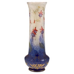 Daum Nancy Tall Fuchsia Vase